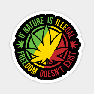 If Nature Is illegal Freedom doesn't exist Magnet