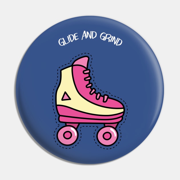 Glide and Grind Rollerblading Pin by VOIX Designs