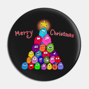 Merry fuzzy christmas Pin