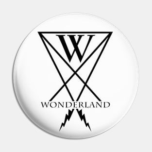 Wonderland Logo - Sharp Black Pin