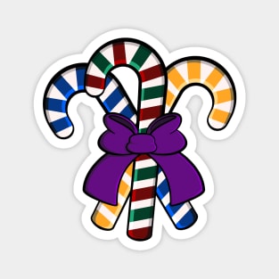 Candy Canes bouquet - purple ribbon Magnet