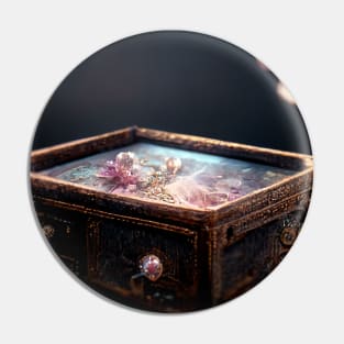 Antique Jewelry Box Vintage Pin