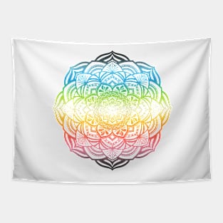 Gradient Queer Pride Mandala Tapestry