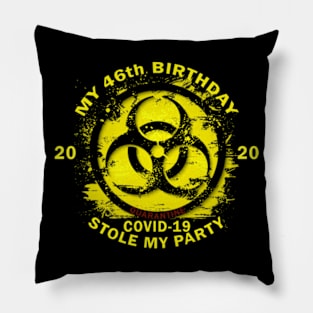 46th Birthday Quarantine Pillow