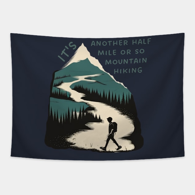 It's another half mile or so mountain hiking Tapestry by ThatSimply!