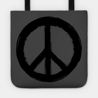 Vintage Peace Sign in tie dye or solids Tote