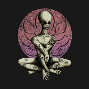 Alien Yoga Namaste Earthlings T-Shirt