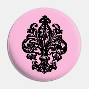 French Renaissance Fleur De Lis Pin