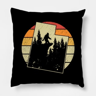 Utah bigfoot sunset Pillow