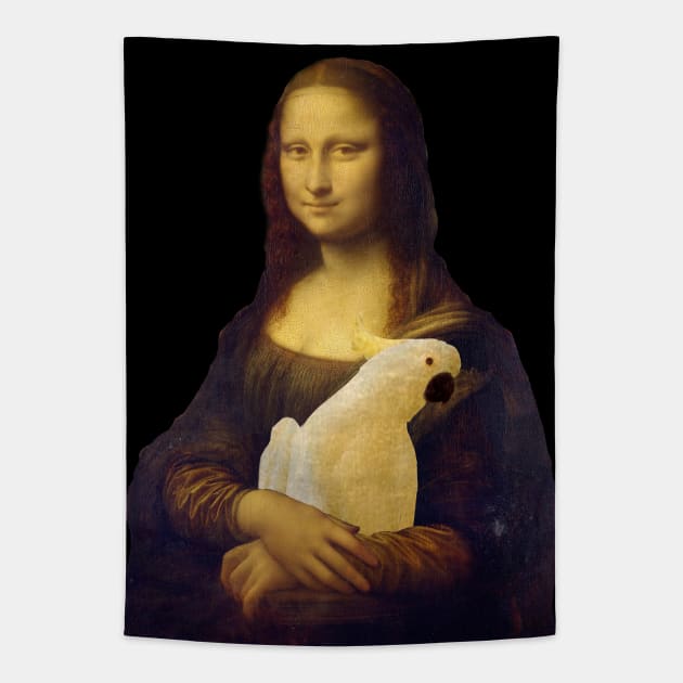 monalisa had a cockatoo Tapestry by FandomizedRose