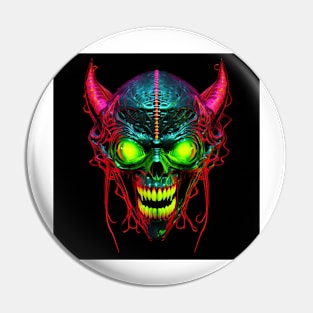 Gargoyle Neon Pop Art 2 Pin