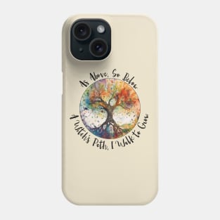 Tree of Life As Above So Below Witchy Design Phone Case