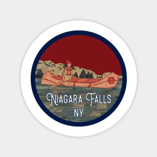 Niagara Falls Vintage Travel Decal Magnet