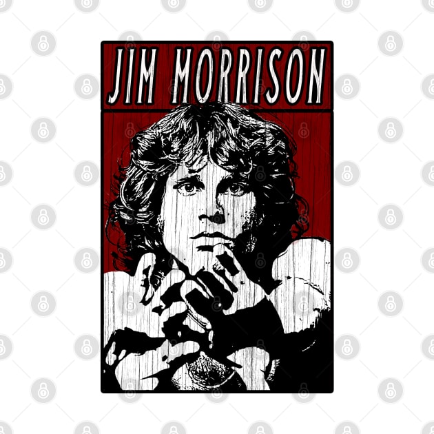 Vintage Retro Jim Morrison by Projectup