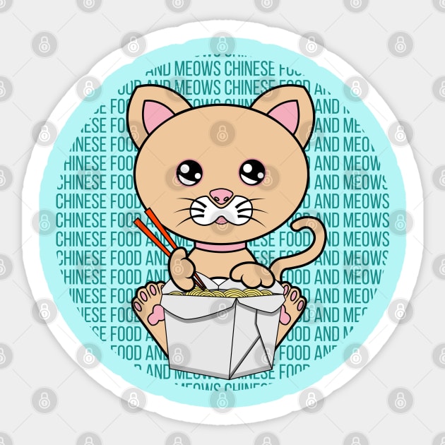 Cat Stickers, Cats with Food Stickers, Stickers with cats
