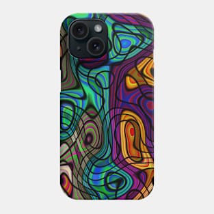 Iridescent abstract art Phone Case