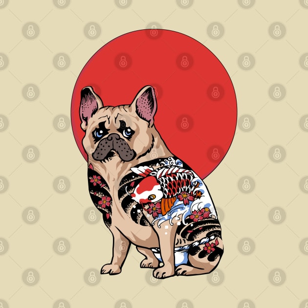 French Bulldog Yakuza by huebucket