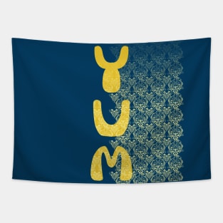 YUM - Breakfast Damask Food Pattern Tapestry