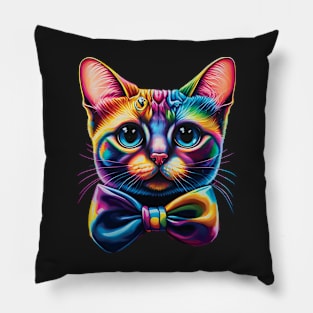 Colorful Cats - #1 Pillow