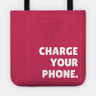 Pink Charge Your Phone Tote