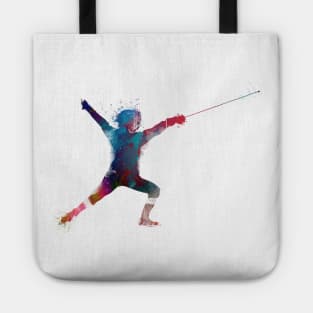 fencing sport art #fencing #sport Tote