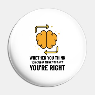 Think - Law Of Attraction Pin