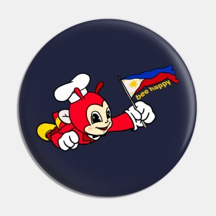 JOLLIBEE BEE HAPPY PHILIPPINE FLAG STICKER Pin