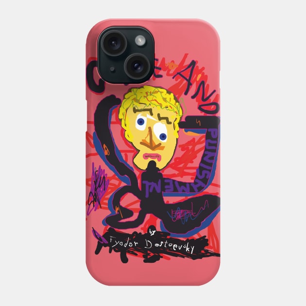 Uh-oh Crime and Punishment by Dostoevsky Phone Case by Exile Kings 