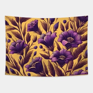 Purple Flowers Tapestry