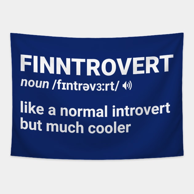 Finntrovert Tapestry by sqwear