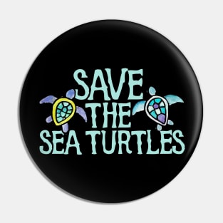 Save the Sea Turtles Pin