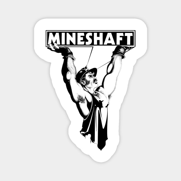 Mineshaft Vintage Retro Gay LGBT NYC New York 80s Leather Magnet by WearingPride