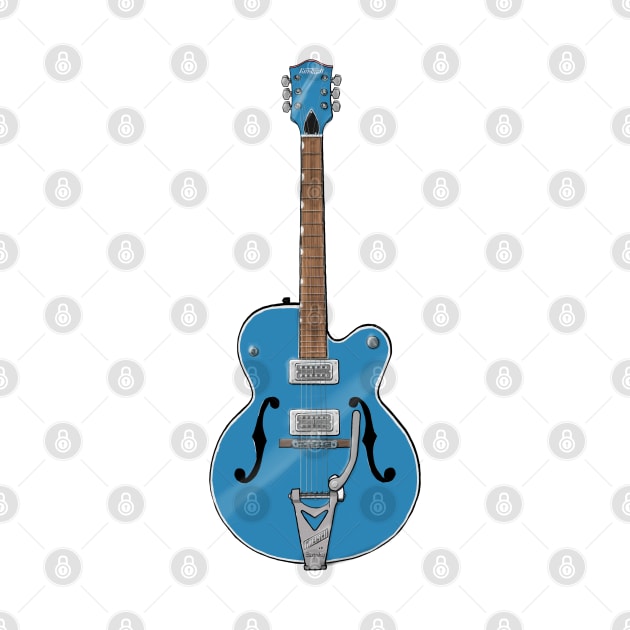 Solo Sky Blue Guitar by saintchristopher