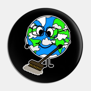 Earth Day Cleaning Sweeping Pin