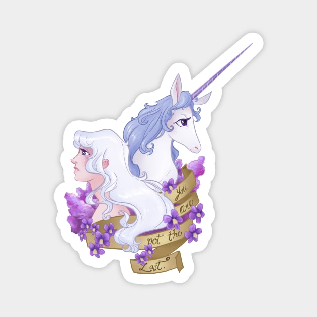 Not the Last Unicorn Magnet by capnflynn