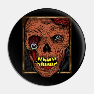 Creepy face Pin