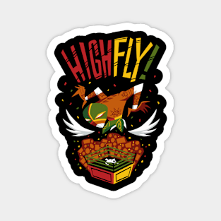 Highfly! (green red yellow) Magnet