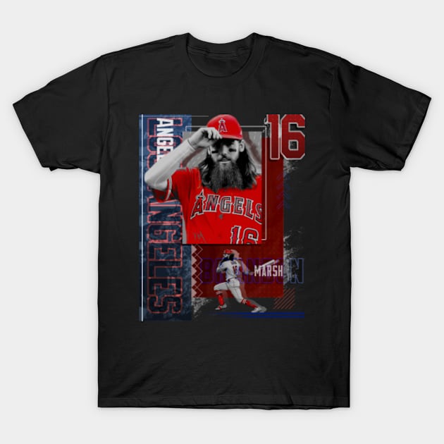 Rinkha Brandon Marsh Baseball Paper Poster Phillies 3 Women's T-Shirt