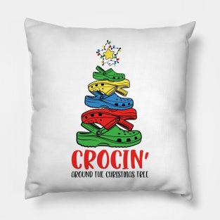 Crocin' Around The Christmas Tree Pillow