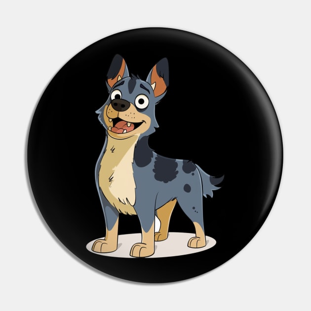 Bluey Upbeat Undertakings Pin by WillyPierrot