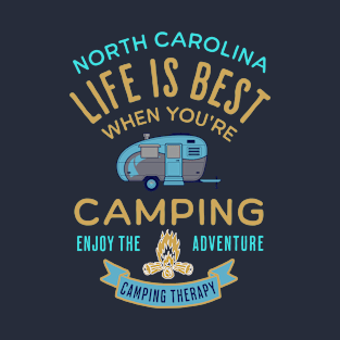 North Carolina Camping T-Shirt