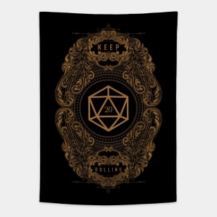 Victorian Keep Rolling Polyhedral D20 Dice Tapestry