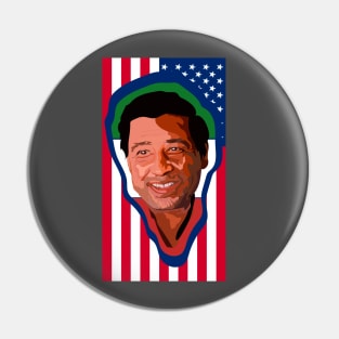 Cesar Chavez Mexico & America Outline Pin