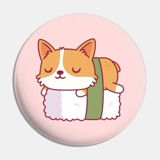 Cute Corgi Sushi Doodle Pin