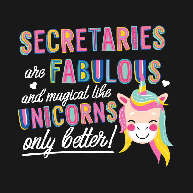 Secretaries are like Unicorns Gift Idea by BetterManufaktur