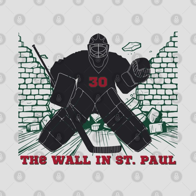 Minnesota Wild "The Wall in St. Paul" by SiebergGiftsLLC