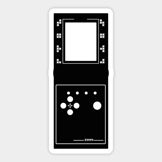 Tetris Brick Game Videogames Sticker Teepublic