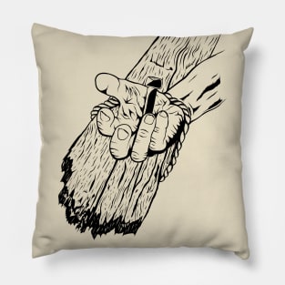 Crucifixion Illustration Pillow