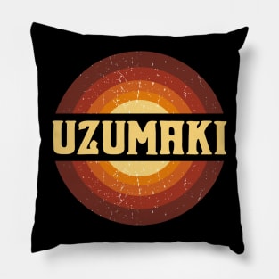 Vintage Proud Name Uzumaki Birthday Gifts Circle Pillow