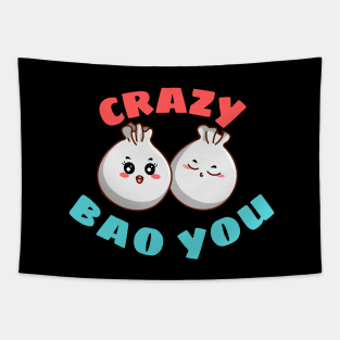 Crazy Bao You - Cute Dim Sum Pun Tapestry